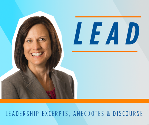 Leadership article by Susan Robertson.